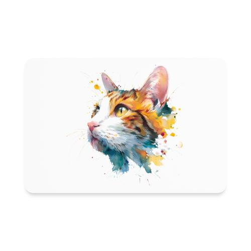 Cat: Feline Ink Burst - Rectangle Magnet