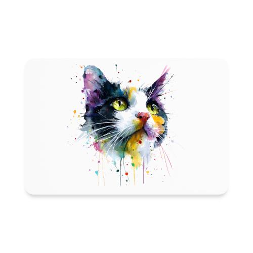 Cat: Painted Purr Expression - Rectangle Magnet