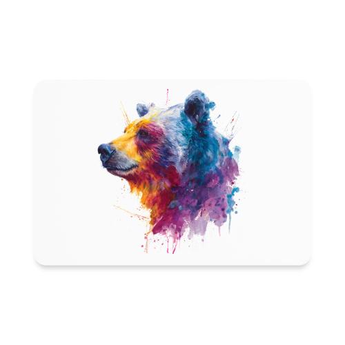Watercolor Bear Portrait - Rectangle Magnet