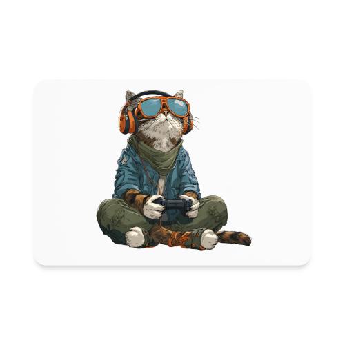Cat: Purrfect Player - Rectangle Magnet