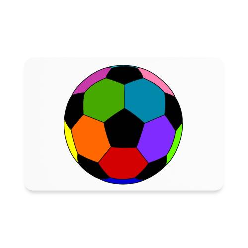 Multi-colored soccer ball - Rectangle Magnet