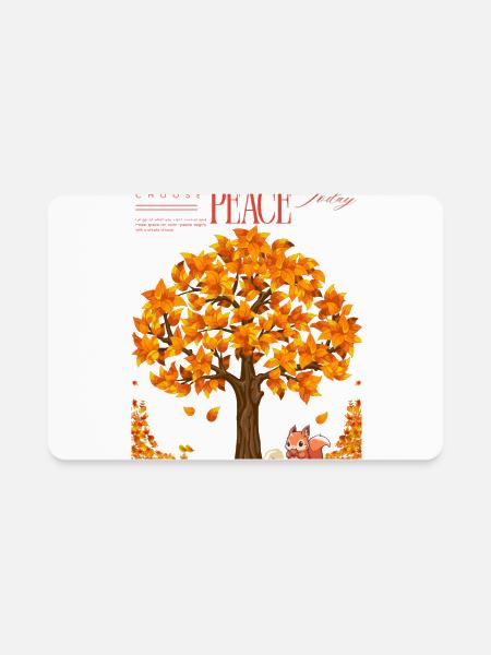 peace & calm  - Rectangle Magnet - white - Front