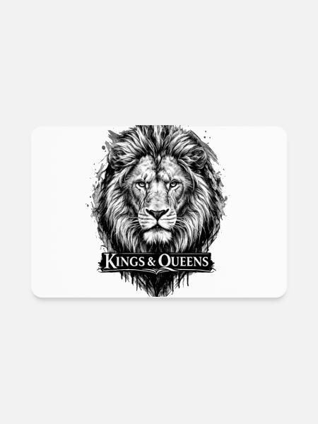 King's and Queens - Rectangle Magnet - white - Front