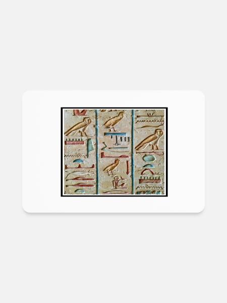 Ancient Egyptian - Rectangle Magnet - white - Front