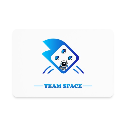 Team Space Blanc - Magnet rectangulaire