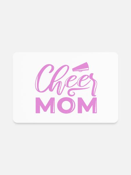 Cheer Mom - Rectangle Magnet - white - Front