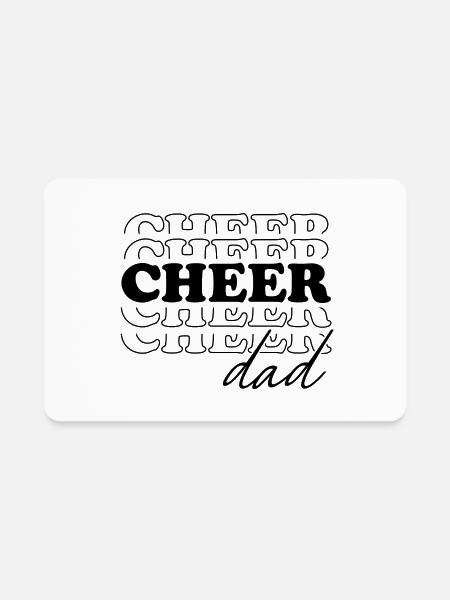 Cheer Dad - Rectangle Magnet - white - Front