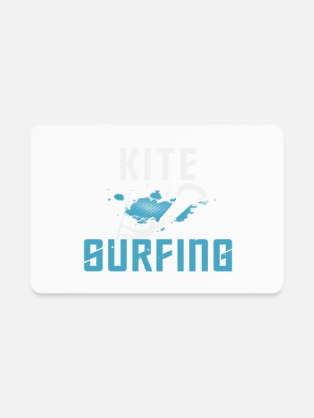 Kite Surfing - Rectangle Magnet - white - Front