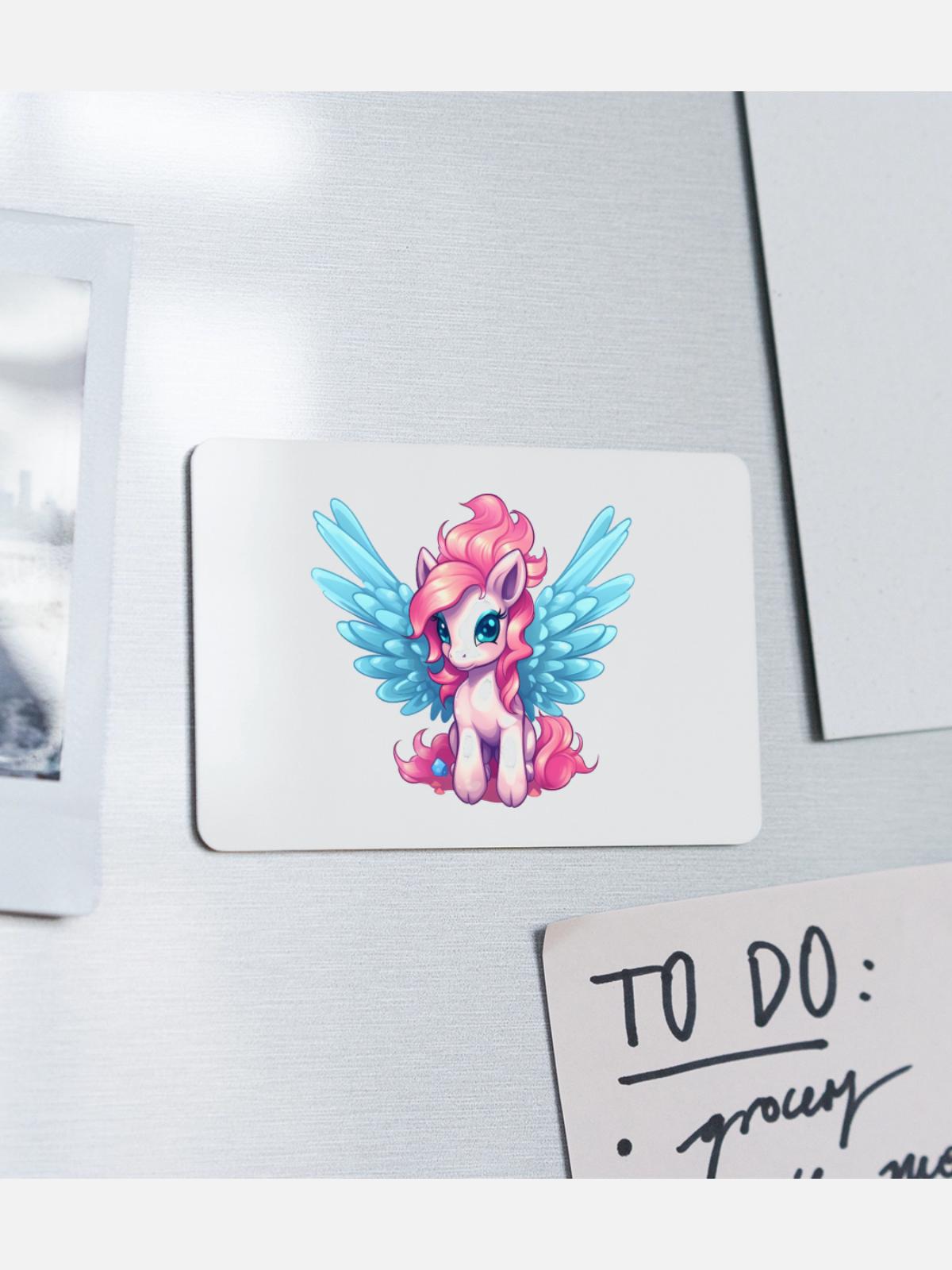 Pegasus - Rectangle Magnet - white - Front