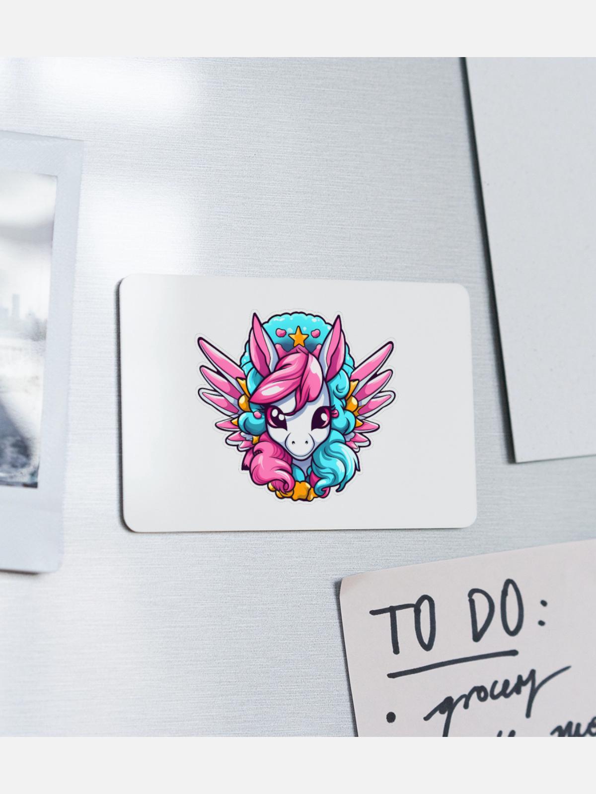 Pegasus - Rectangle Magnet - white - Front