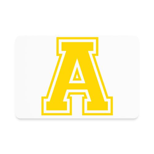 Letter A – Capital Athletic Alphabet Monogram - Rectangle Magnet