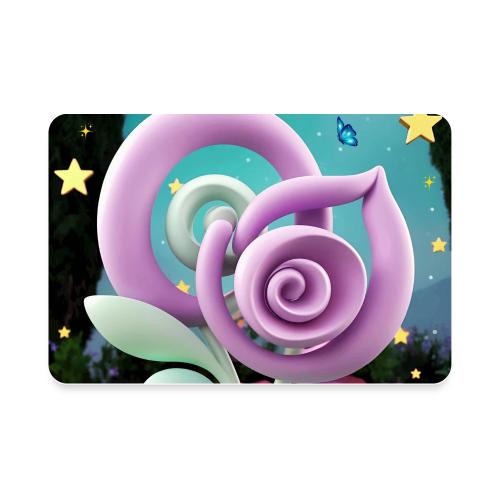Lila Bloom | Double Floral Eco-Inspired Art - Rectangle Magnet