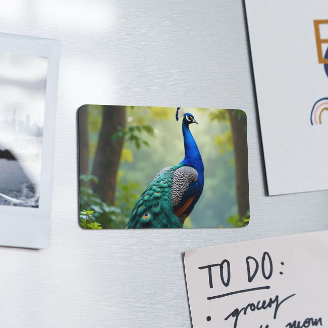 Majestic Peacock in Enchanted Forest