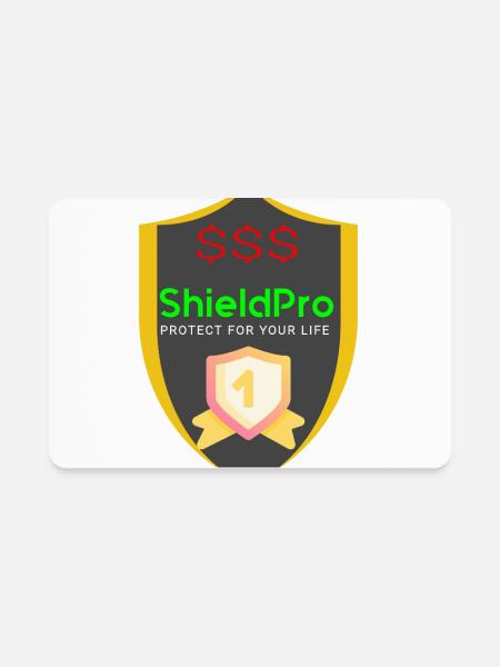 The New shield shape - Rectangle Magnet - white - Front