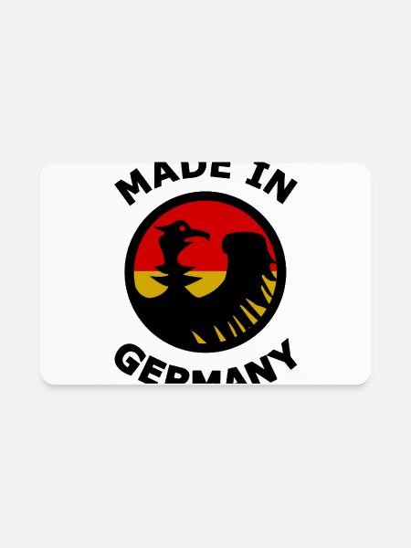 Germany fans - Rectangle Magnet - white - Front