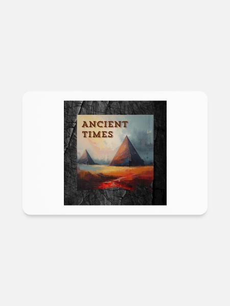 Ancient Times - Rectangle Magnet - white - Front