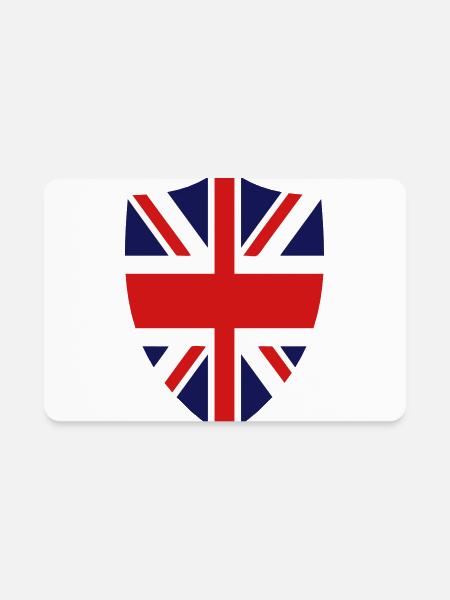 British Shield - Rectangle Magnet - white - Front