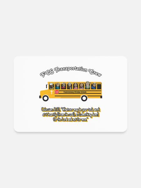 FCS Transportation Crew - Rectangle Magnet - white - Front