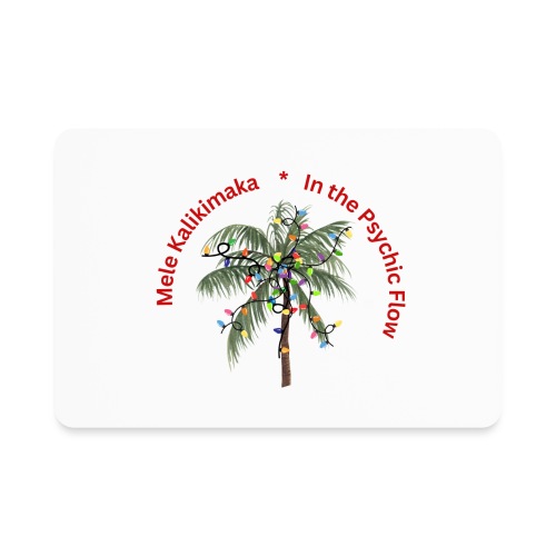 Carolan Christmas palm tree design - Rectangle Magnet