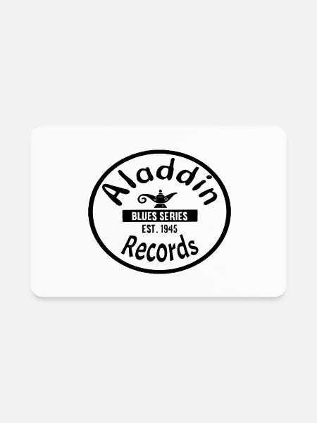 ALADDIN RECORDS - Rectangle Magnet - white - Front