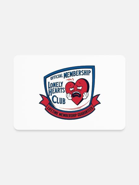 Lonely Hearts Club - Rectangle Magnet - white