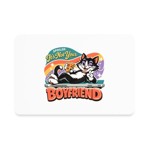 Sassy Cat Pride Pizza Retro Comic - Rectangle Magnet