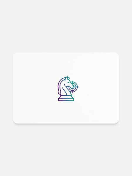 Chess Knight Strategy - Rectangle Magnet - white - Front