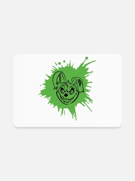 Bad Rabbit - Rectangle Magnet - white - Front