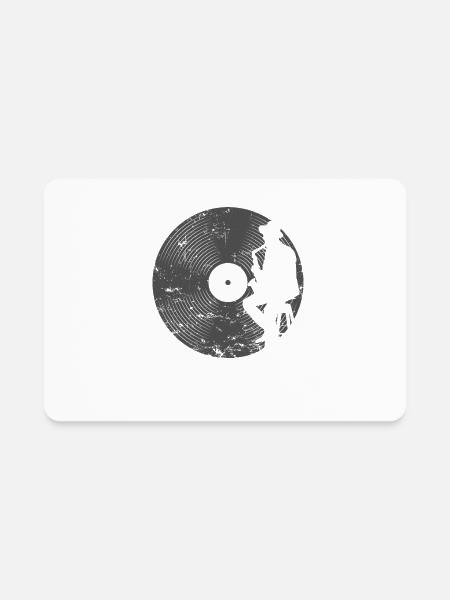 Blues or Jazz on Vinyl Record - Rectangle Magnet - white - Front