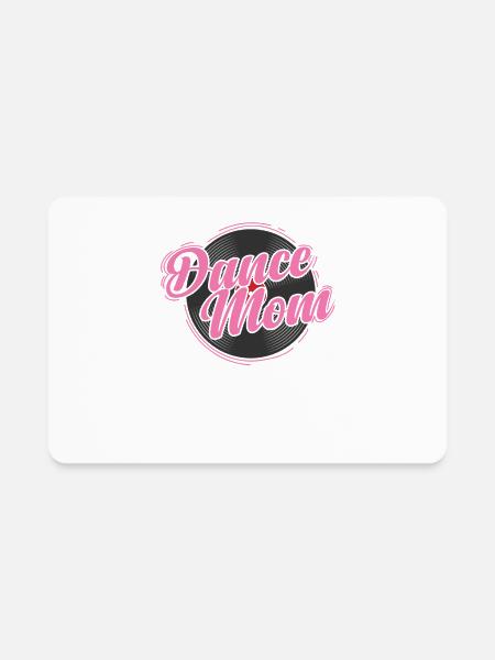 Dance Mom Vinyl Record Music Record - Rectangle Magnet - white - Front