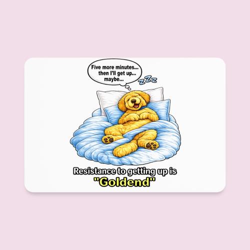 Funny Goldendoodle Sleeping design. - Rectangle Magnet
