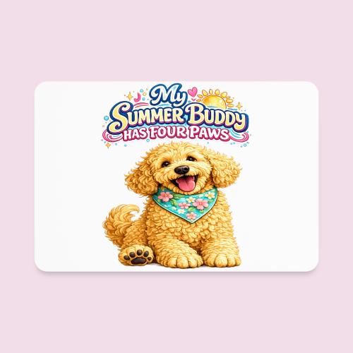 My Summer Buddy Has Four Paws - Rectangle Magnet