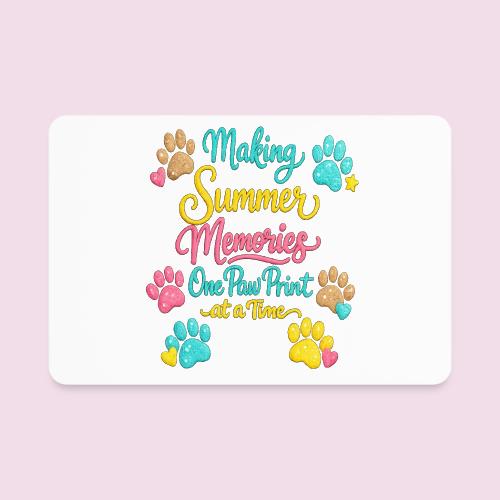 Making Summer Memories Faux Embroidery - Rectangle Magnet