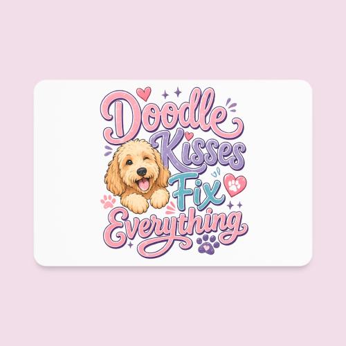 Doodle Kisses Fix Everything Dog Lover Gift - Rectangle Magnet