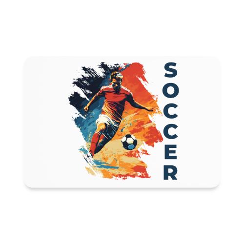 Soccer Action Pulse - Rectangle Magnet