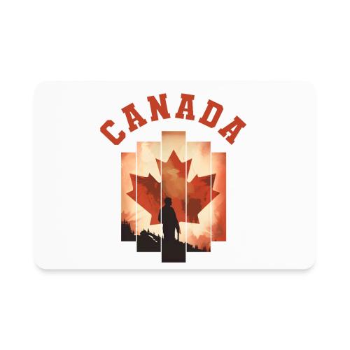Proud Canadian Shadow - Rectangle Magnet