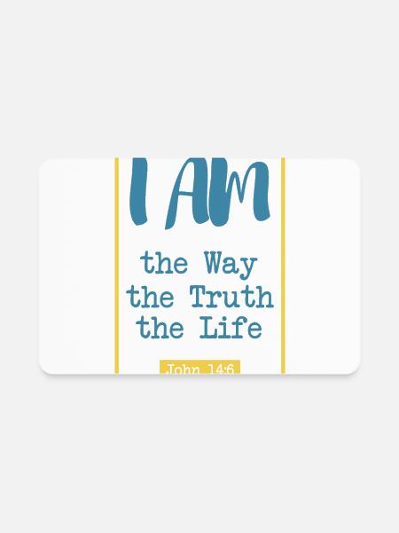 The Way, the Truth, the Life - Rectangle Magnet - white - Front