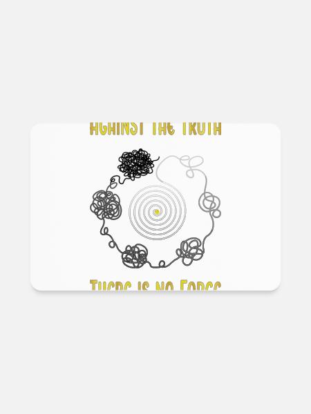 The Truth - Rectangle Magnet - white - Front