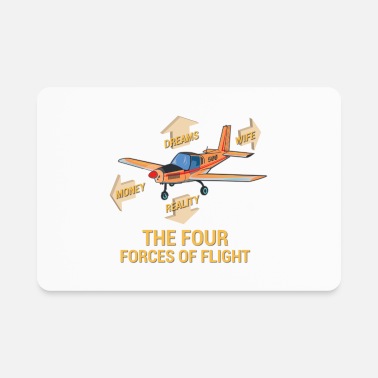 The four forces of flight - Funny quote' Sticker | Spreadshirt