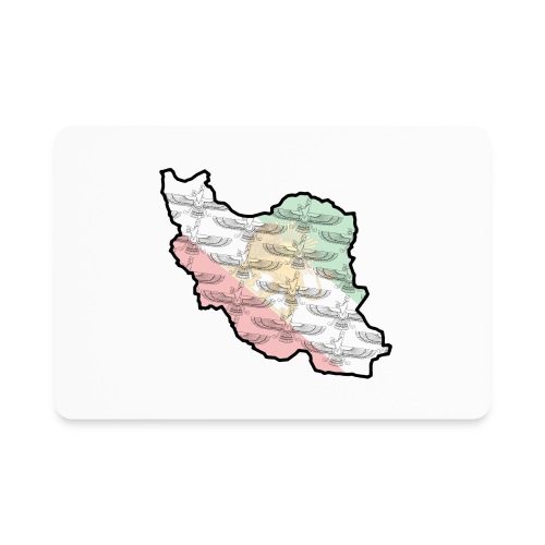 Iran Flag Faravahar - Rectangle Magnet