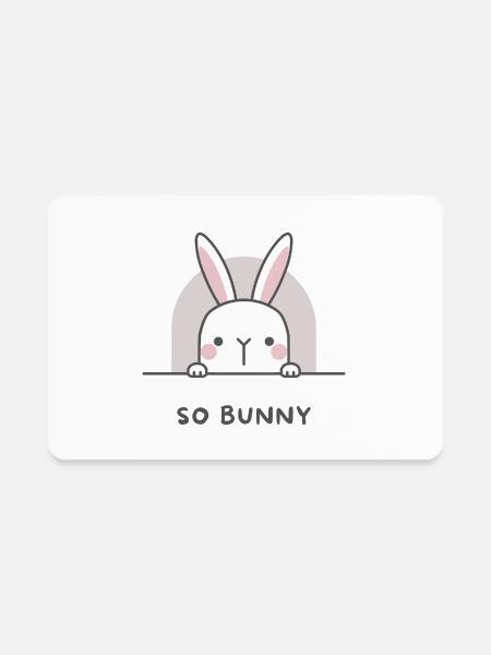 Easter Bunny Day - Rectangle Magnet - white - Front