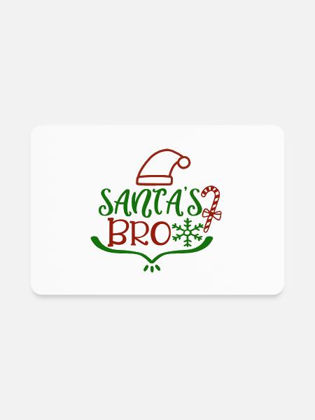 Merry Christmas Santas Bro - Rectangle Magnet - white - Front