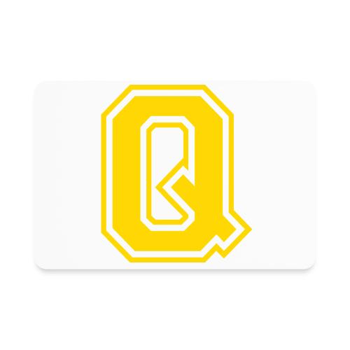 Letter Q – Capital Athletic Alphabet Monogram - Rectangle Magnet