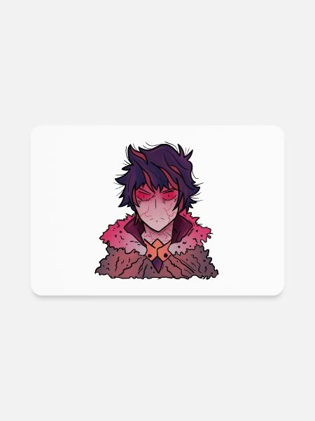 Shield Devil - Rectangle Magnet - white - Front