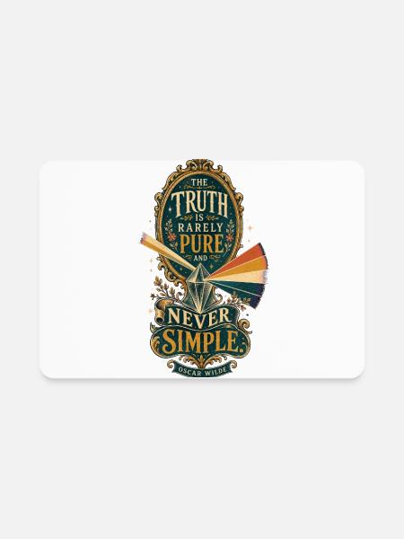 The Truth Is Rarely Pure - Rectangle Magnet - white - Front