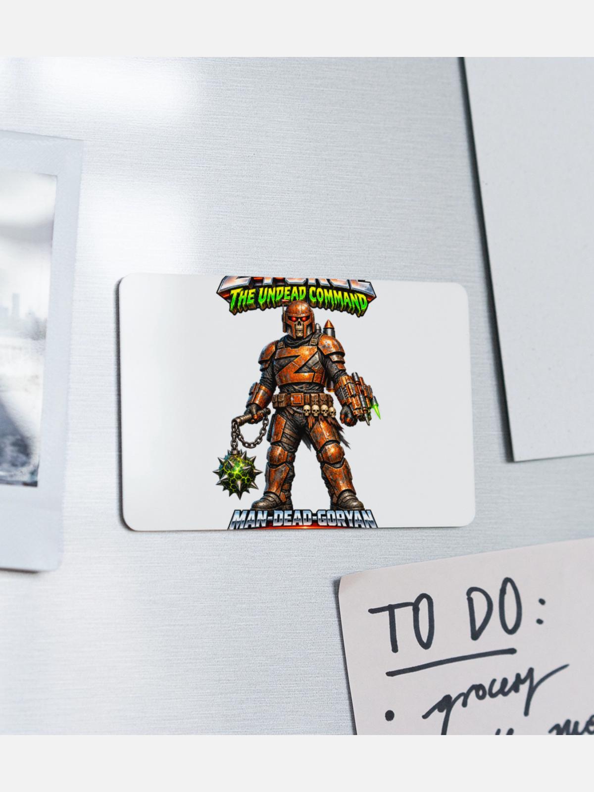 Z-FORCE: MAN-DEAD-GORYAN - Rectangle Magnet - white - Front