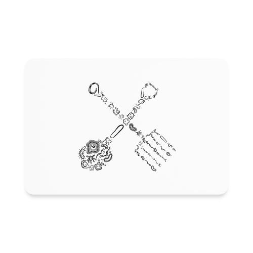 fork and shovel microbe farmer - Rectangle Magnet