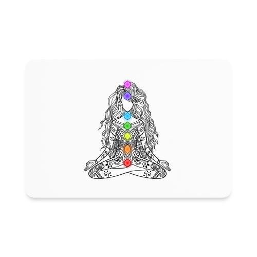 Mediation Girl & Chakras - Rectangle Magnet