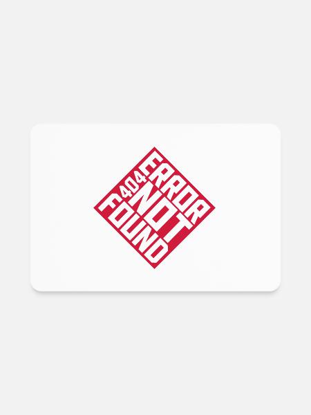 Error 404 not found - Rectangle Magnet - white - Front
