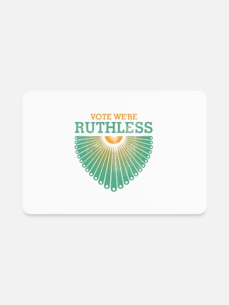 Vote We re ruthless - Rectangle Magnet - white - Front